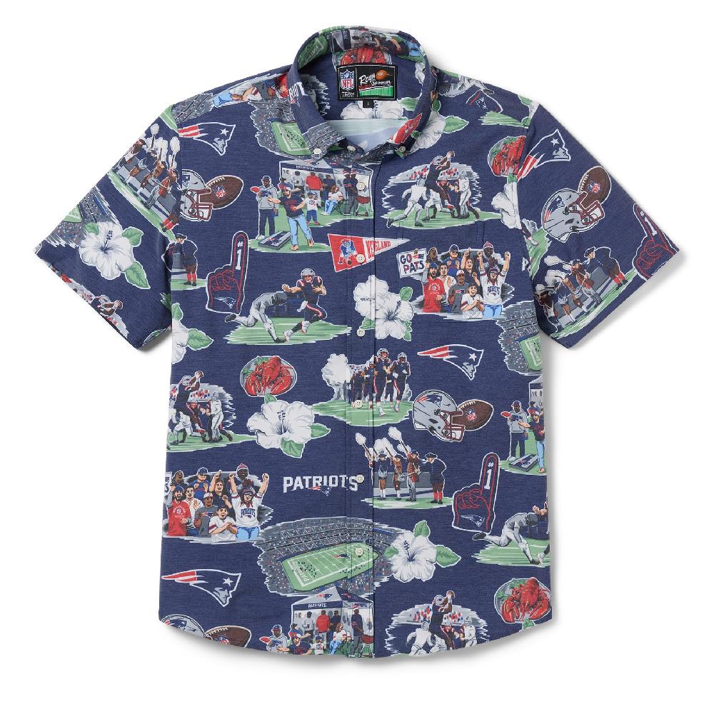 reyn spooner NEW ENGLAND PATRIOTS SCENIC PERFORMANCE BUTTON FRONT