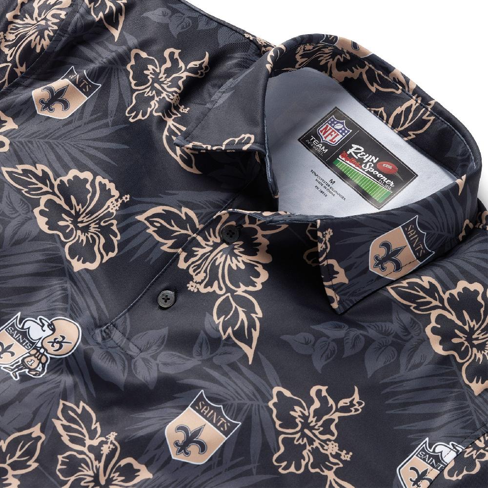 Reyn Spooner NEW ORLEANS SAINTS THROWBACK PERFORMANCE POLO