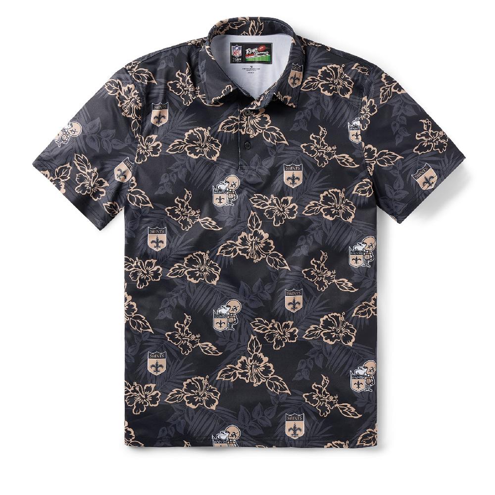Reyn Spooner NEW ORLEANS SAINTS THROWBACK PERFORMANCE POLO