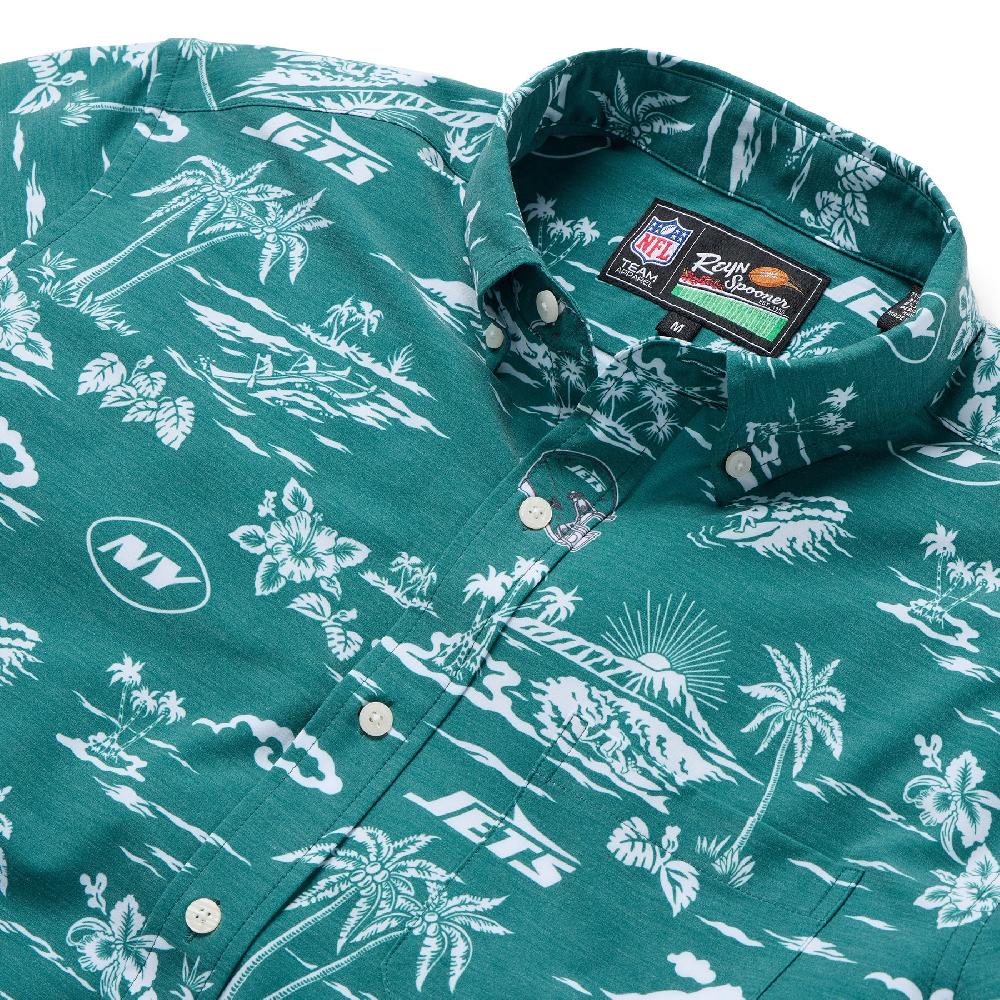 Reyn Spooner NEW YORK JETS GAME DAY PERFORMANCE BUTTON FRONT