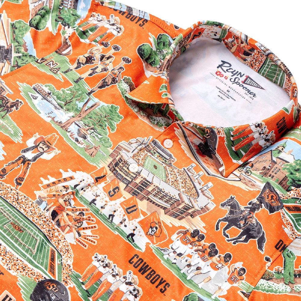 Reyn Spooner OKLAHOMA STATE UNIVERSITY SCENIC PERFORMANCE POLO