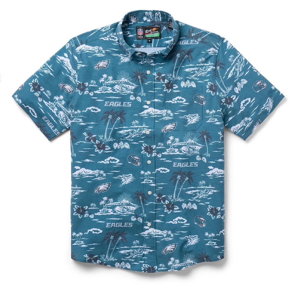 Reyn Spooner PHILADELPHIA EAGLES GAME DAY PERFORMANCE BUTTON FRONT