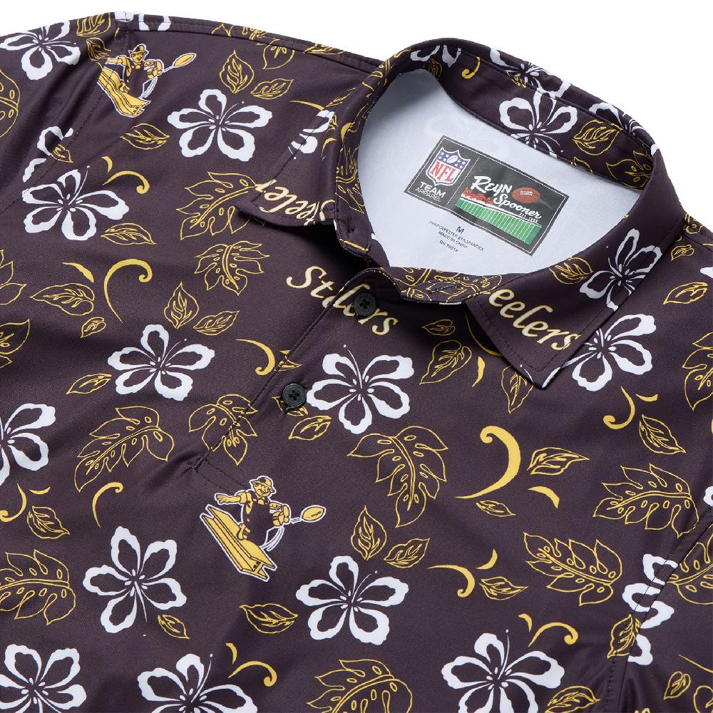 Reyn Spooner PITTSBURGH STEELERS THROWBACK PERFORMANCE POLO