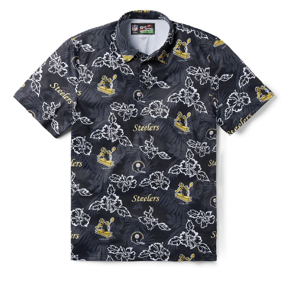 reyn spooner PITTSBURGH STEELERS THROWBACK PERFORMANCE POLO
