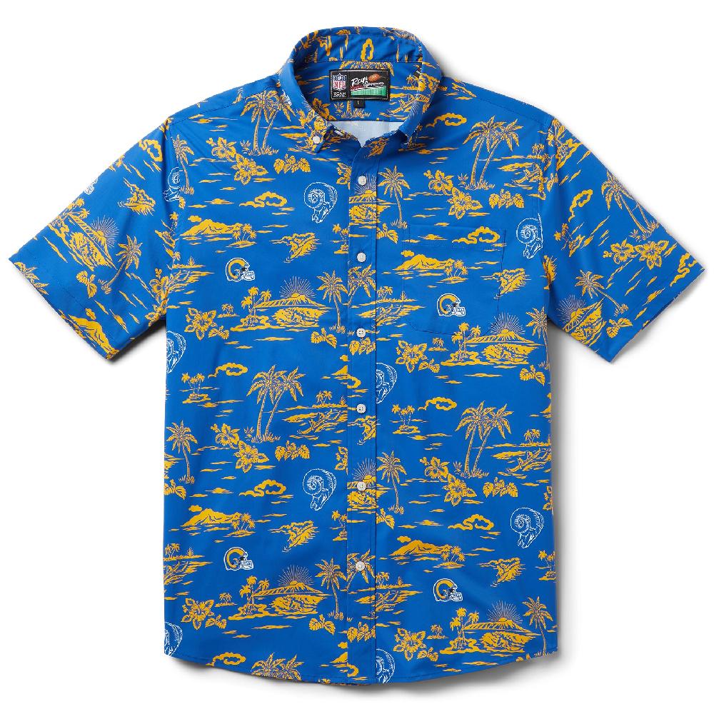 reyn spooner RAMS THROWBACK PERFORMANCE BUTTON FRONT