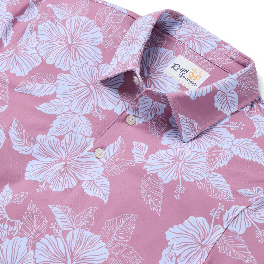 Reyn Spooner ALOHA BISCUS PERFORMANCE POLO