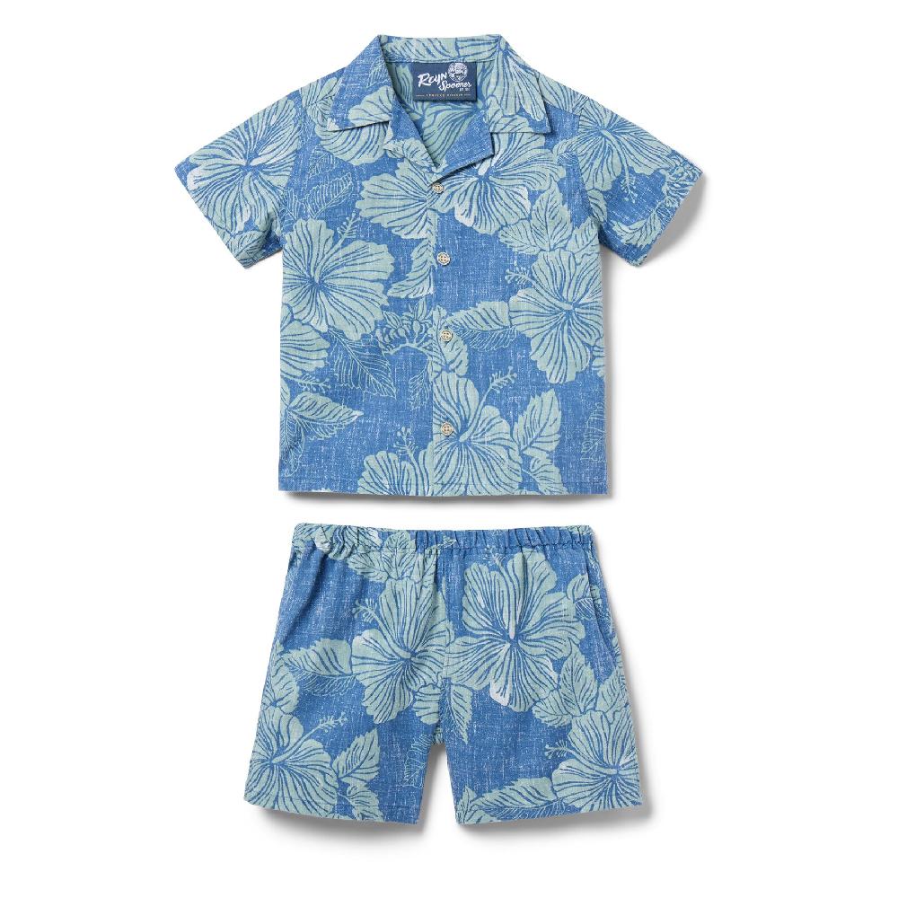 reyn spooner ALOHA BISCUS TODDLER CABANA SET