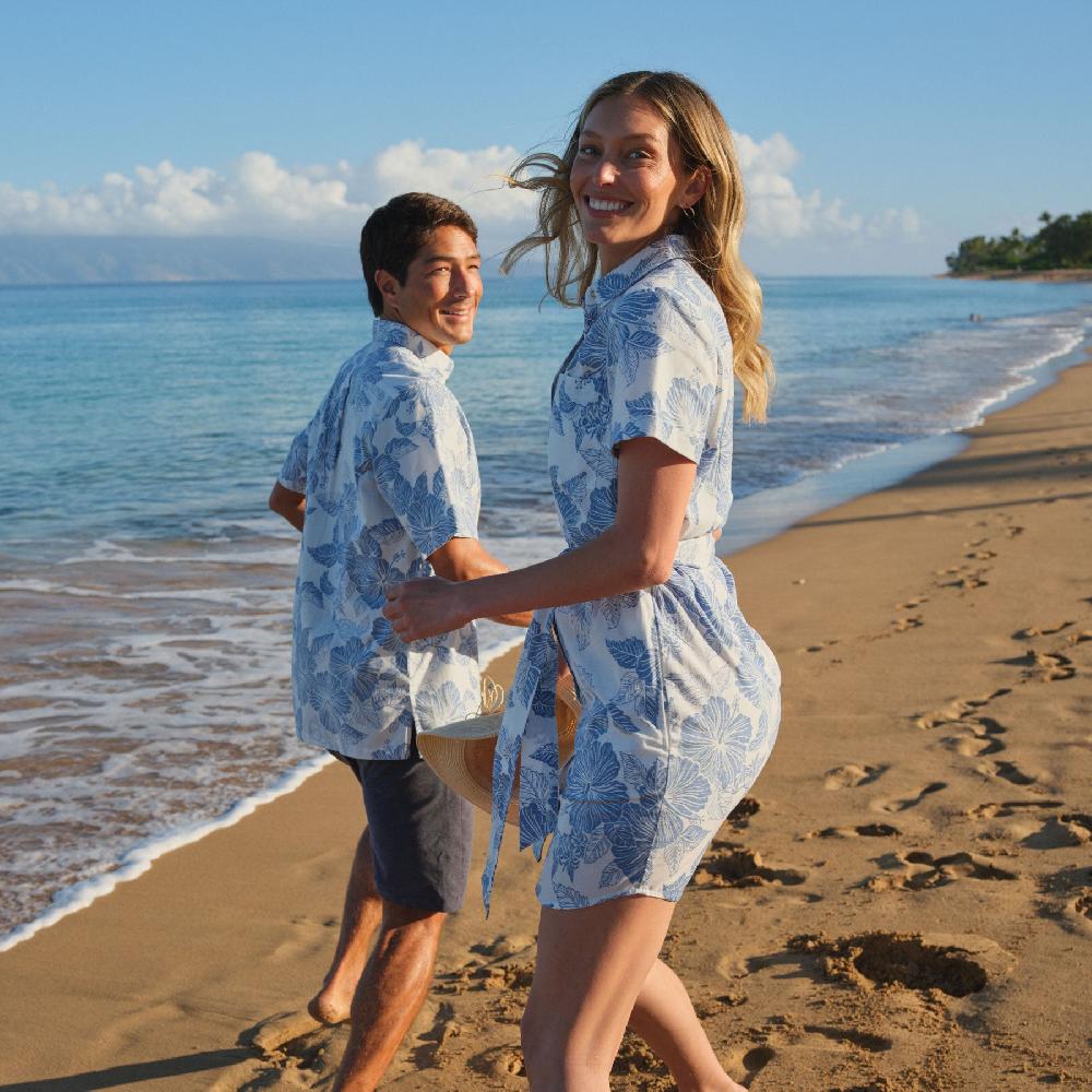 Reyn Spooner ALOHA BISCUS VIOLET DRESS