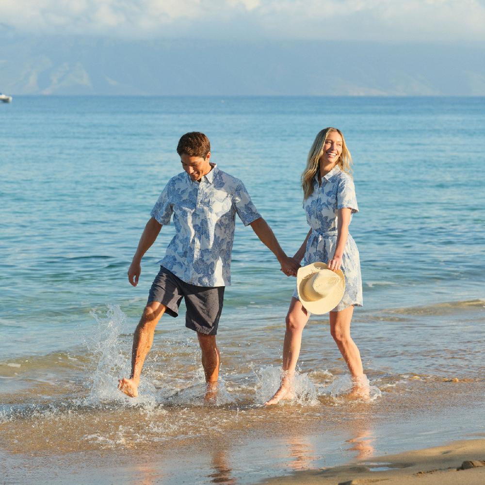 Reyn Spooner ALOHA BISCUS VIOLET DRESS