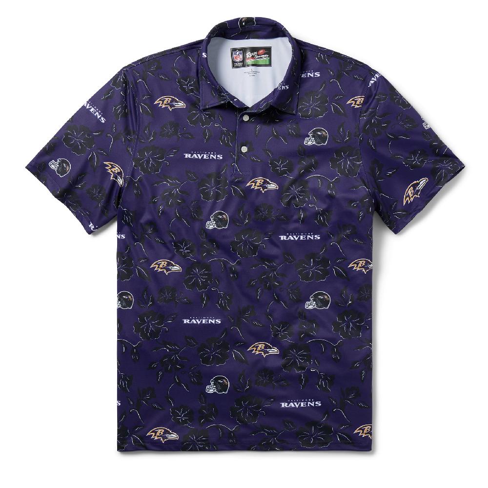 reyn spooner BALTIMORE RAVENS PUA PERFORMANCE POLO