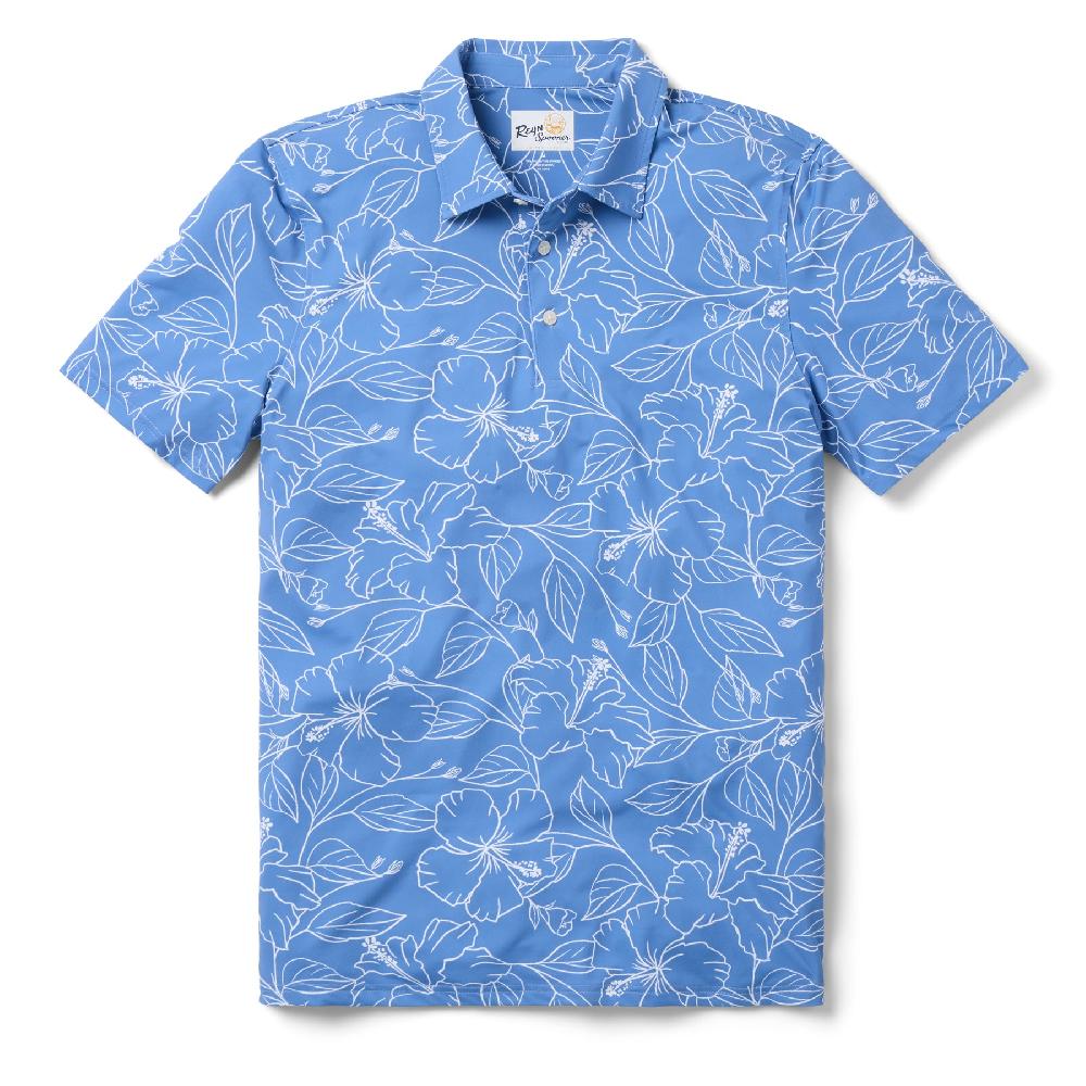 reyn spooner BIG BLOOMS PERFORMANCE POLO