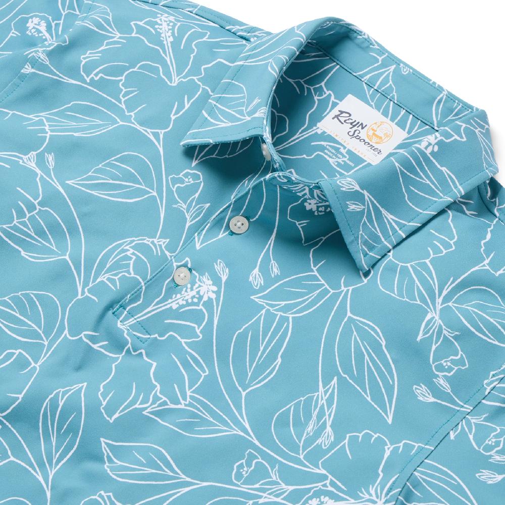Reyn Spooner BIG BLOOMS PERFORMANCE POLO