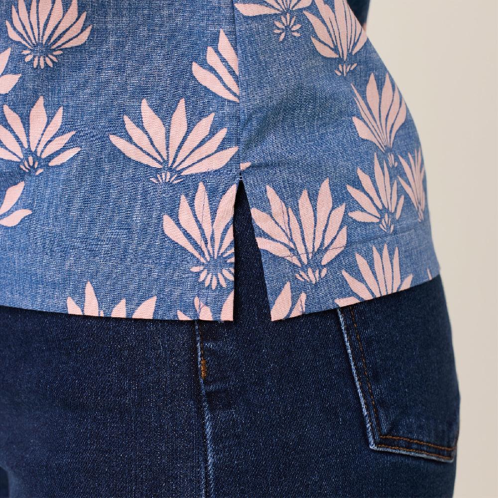 Reyn Spooner FALLING FAN FLOWERS FINLEY TOP