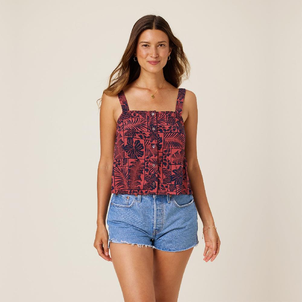 reyn spooner FLORAL FRAMES DANICA TOP