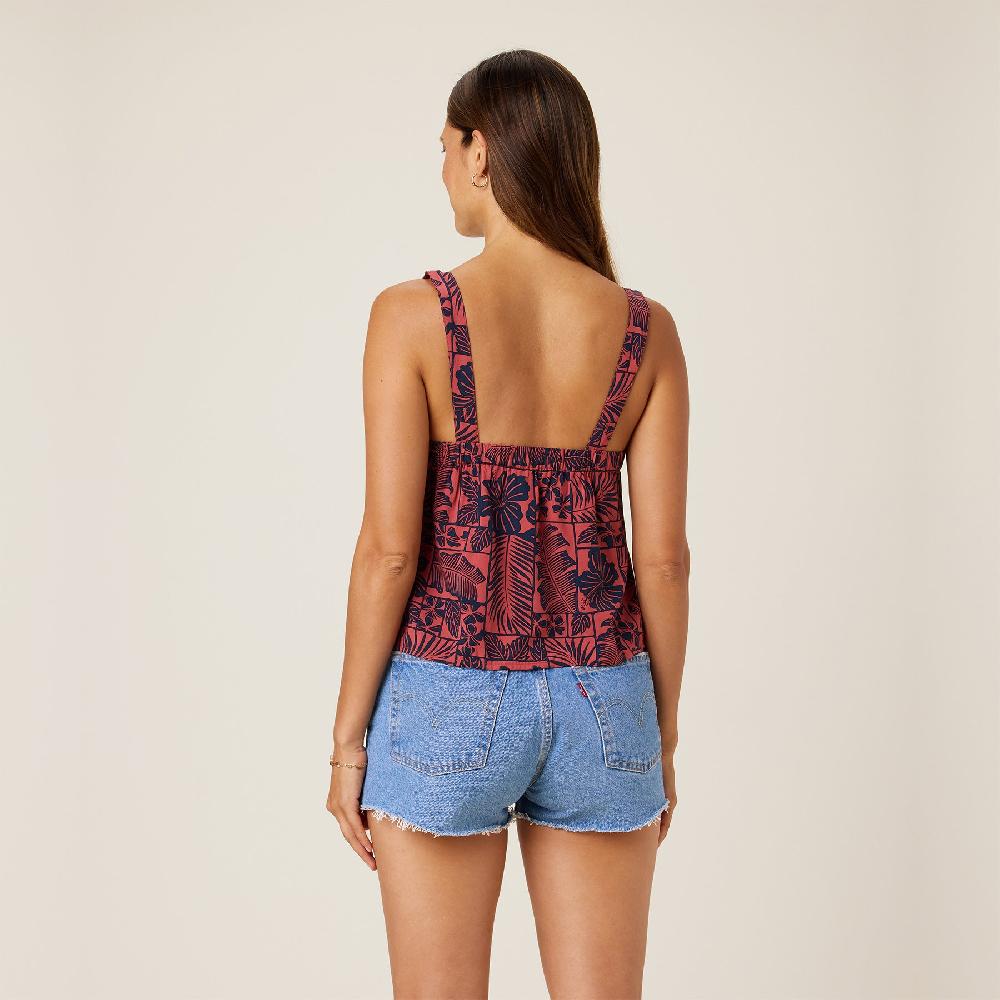 Reyn Spooner FLORAL FRAMES DANICA TOP