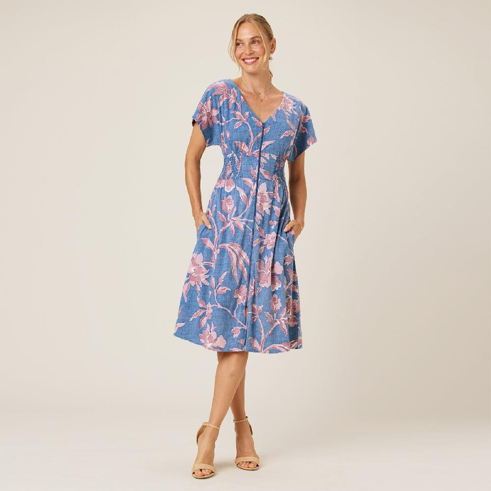 Reyn Spooner FLORAL VINE SOPHIA DRESS