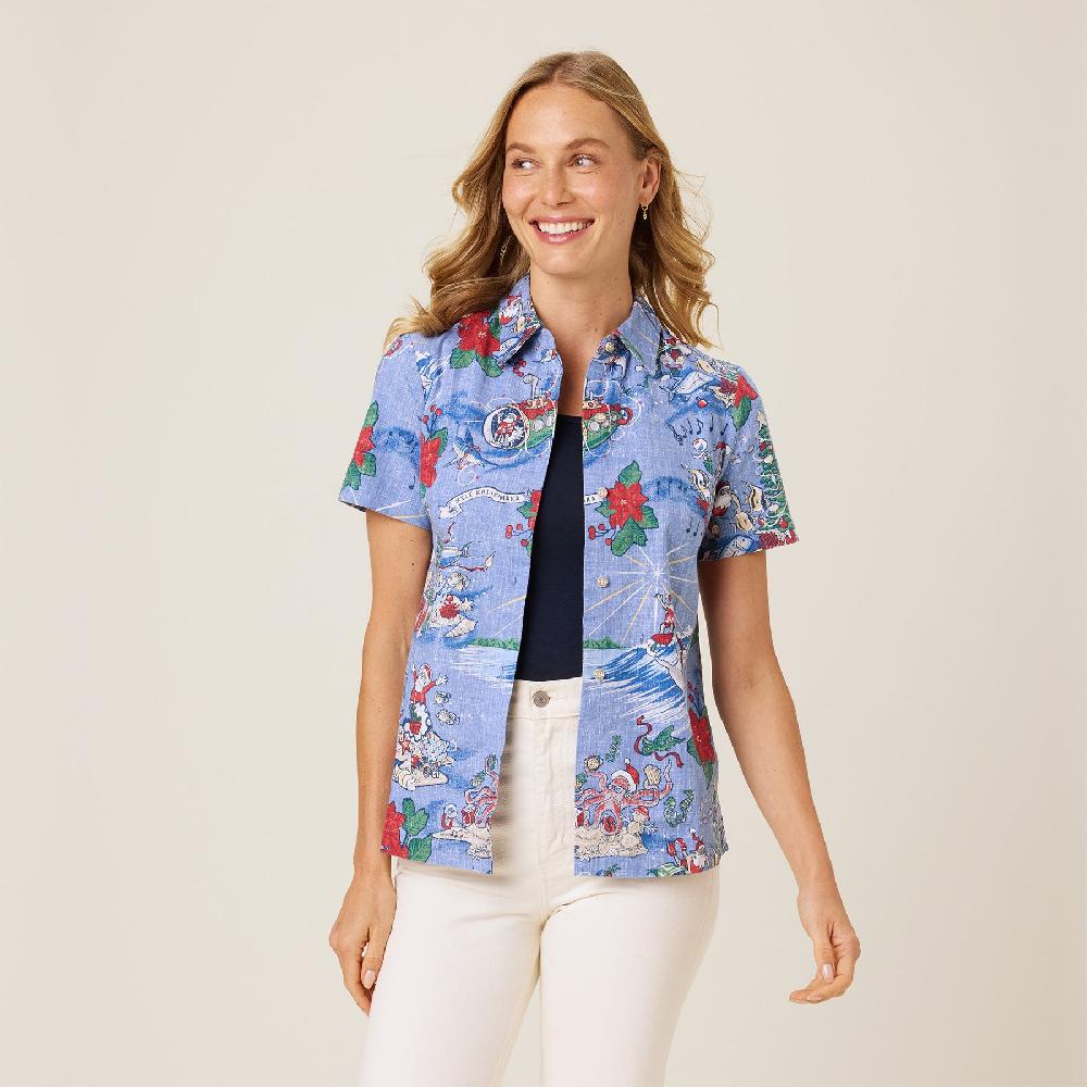 reyn spooner HAWAIIAN CHRISTMAS 2024 ABBY TOP
