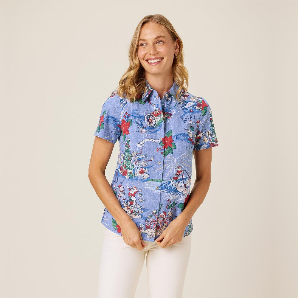Reyn Spooner HAWAIIAN CHRISTMAS 2024 ABBY TOP