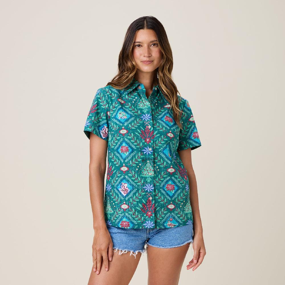 Reyn Spooner HAWAIIAN CHRISTMAS 2025 ABBY TOP