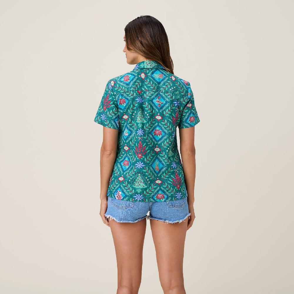 Reyn Spooner HAWAIIAN CHRISTMAS 2025 ABBY TOP