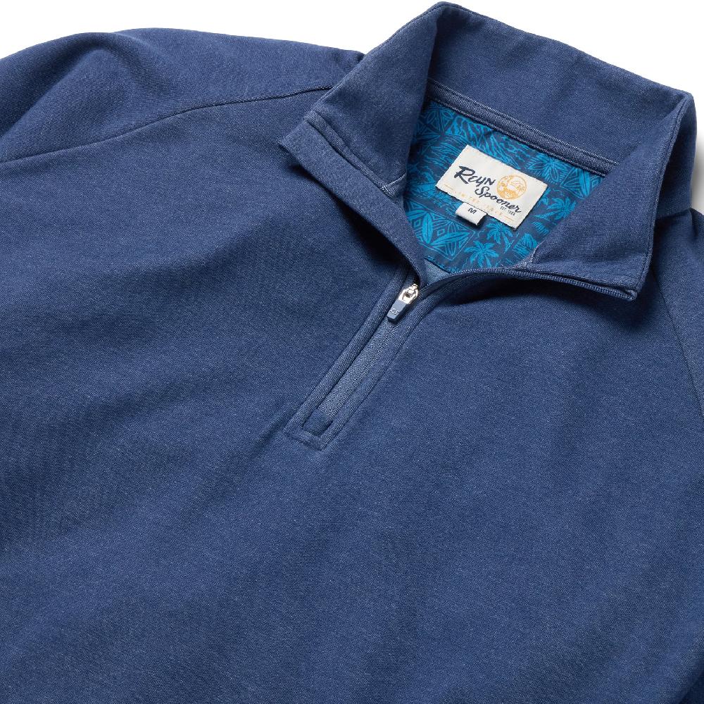 Reyn Spooner HEATHERED JERSEY QUARTER ZIP PULLOVER