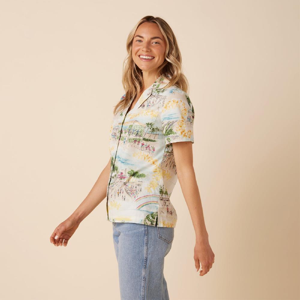 Reyn Spooner HONOLULU MARATHON CAMP SHIRT