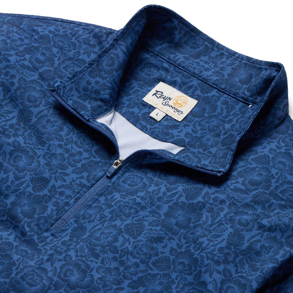 Reyn Spooner ISLAND BISCUS PERFORMANCE QUARTER ZIP