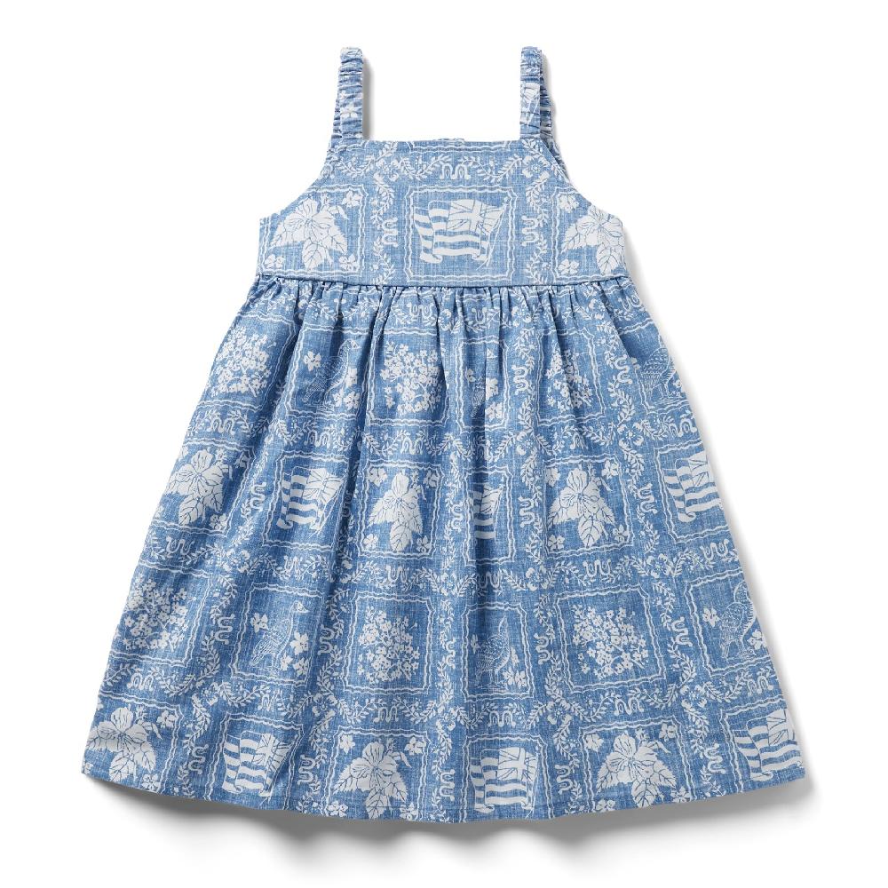 reyn spooner LAHAINA SAILOR LILY GIRLS SUNDRESS