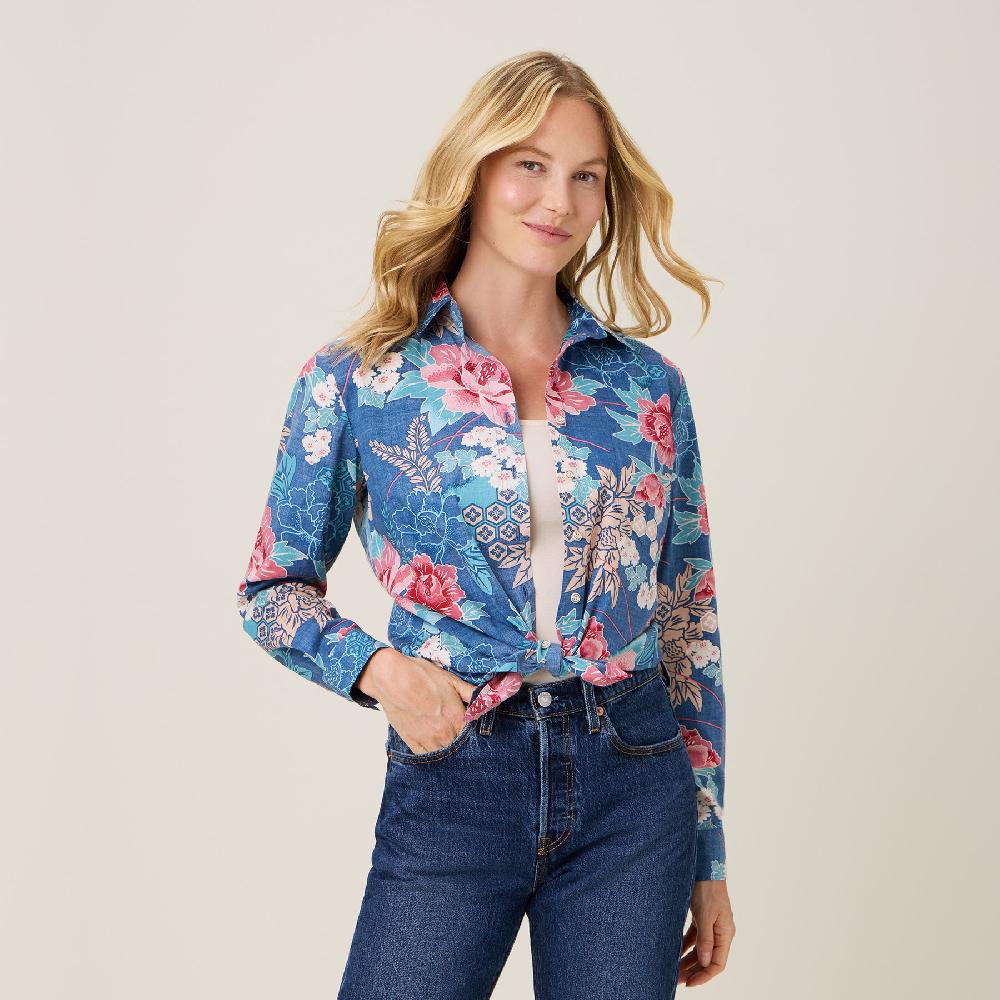 Reyn Spooner MOONLIGHT GARDEN ASTRID TOP