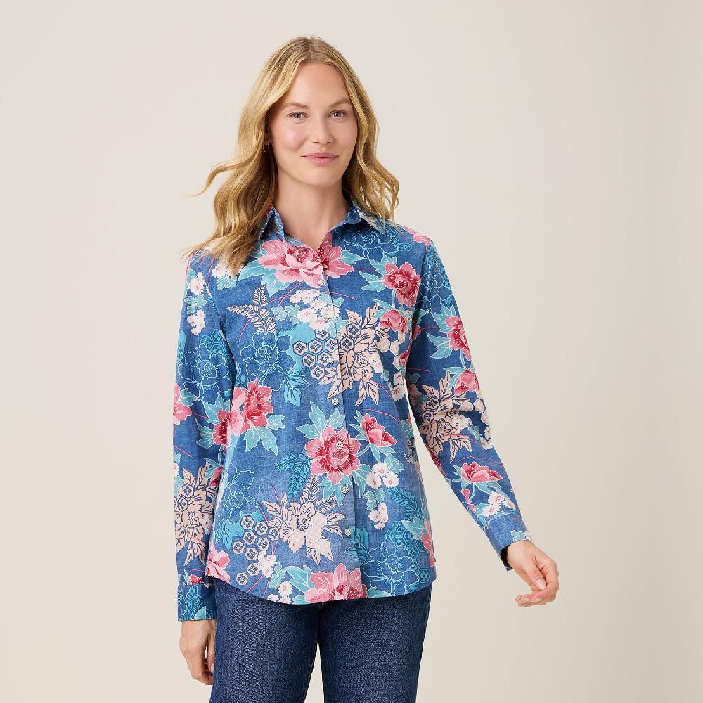 Reyn Spooner MOONLIGHT GARDEN ASTRID TOP