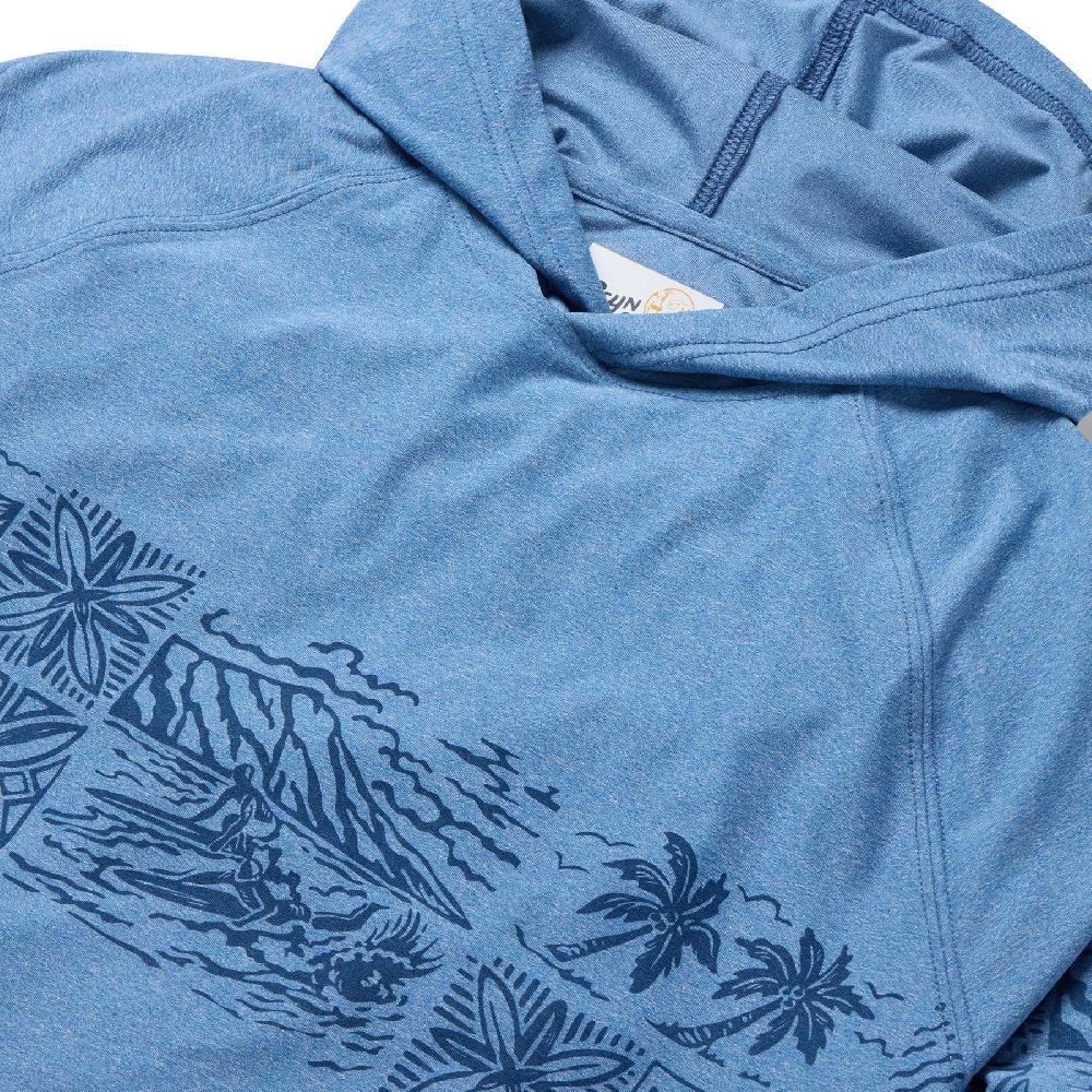 Reyn Spooner NALU TAPA PERFORMANCE HOODIE