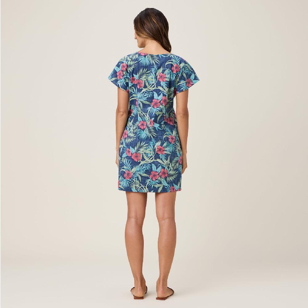 Reyn Spooner PALM FLORAL CATHERINE DRESS