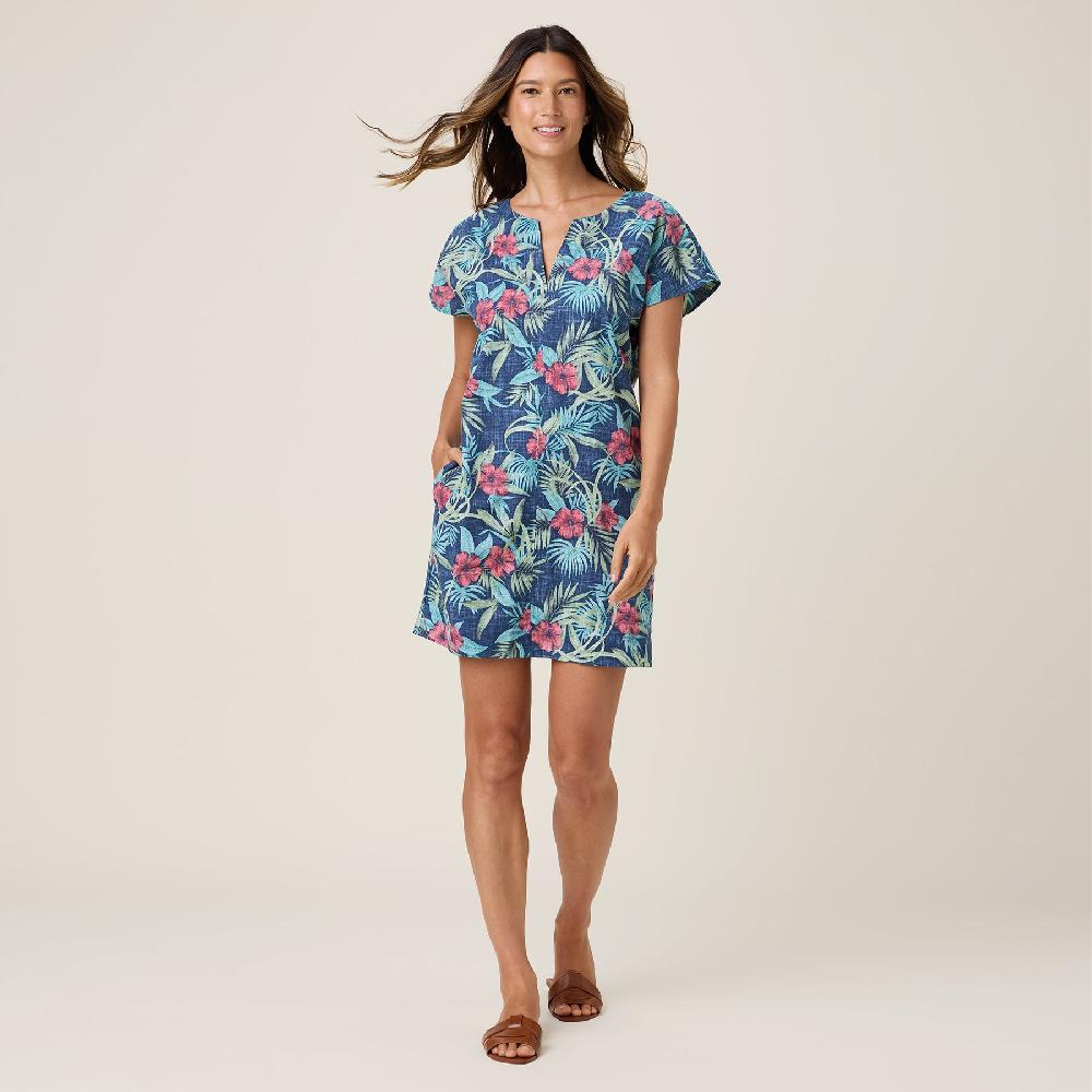 Reyn Spooner PALM FLORAL CATHERINE DRESS