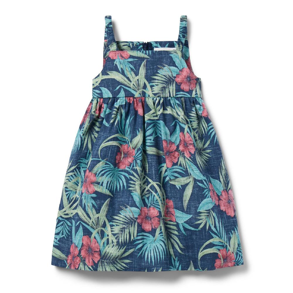 reyn spooner PALM FLORAL LILY GIRLS SUNDRESS