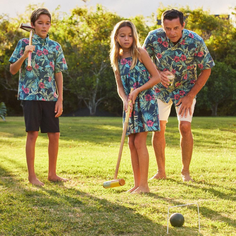 Reyn Spooner PALM FLORAL LILY GIRLS SUNDRESS