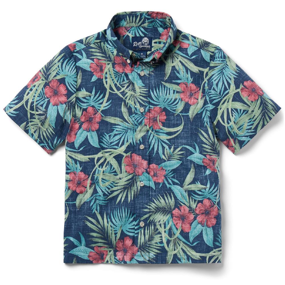 reyn spooner PALM FLORAL YOUTH SHIRT
