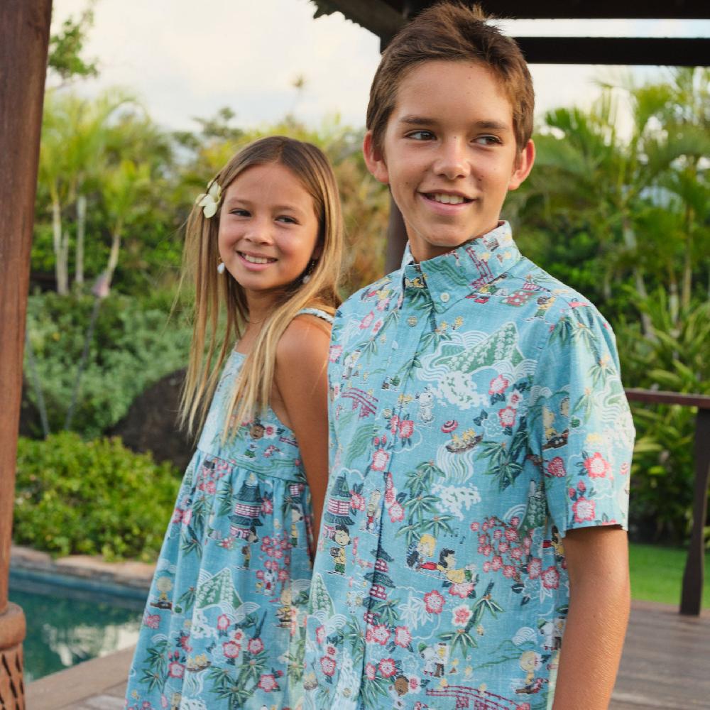 Reyn Spooner PEANUTS® IN JAPAN YOUTH SHIRT