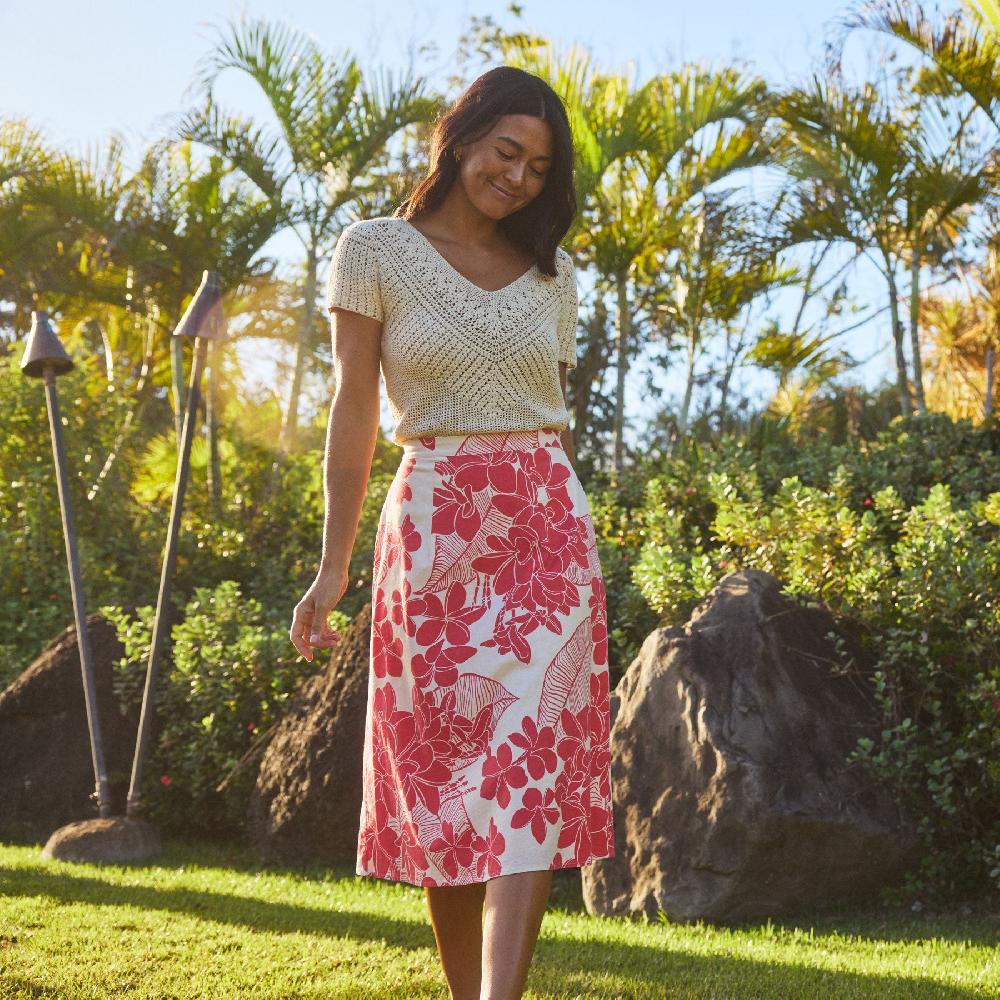reyn spooner PLAYFUL PLUMERIA MELANIE SKIRT