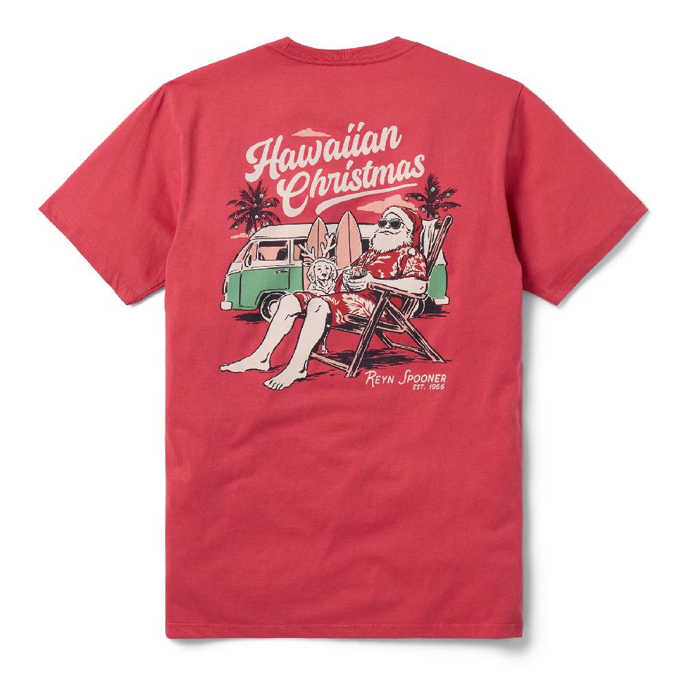 Reyn Spooner SANTA IN HAWAI'I GRAPHIC TEE