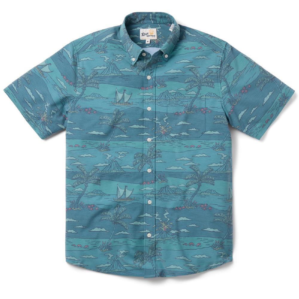 Reyn Spooner VOLCANO PALMS PERFORMANCE ALOHA SHIRT
