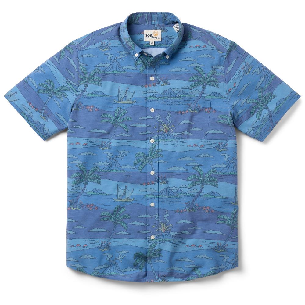 reyn spooner VOLCANO PALMS PERFORMANCE ALOHA SHIRT
