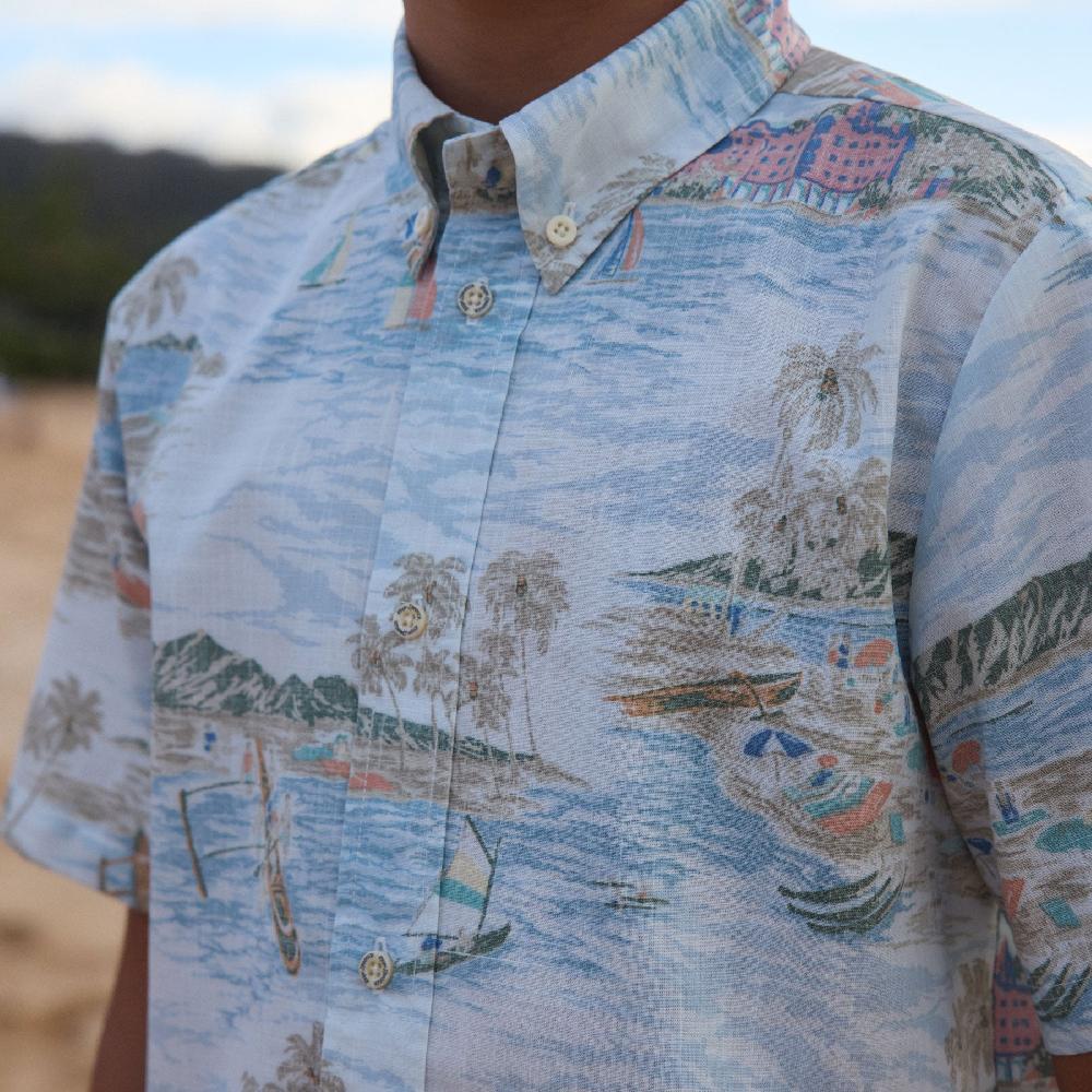 Reyn Spooner WAIKIKI NOSTALGIA YOUTH SHIRT