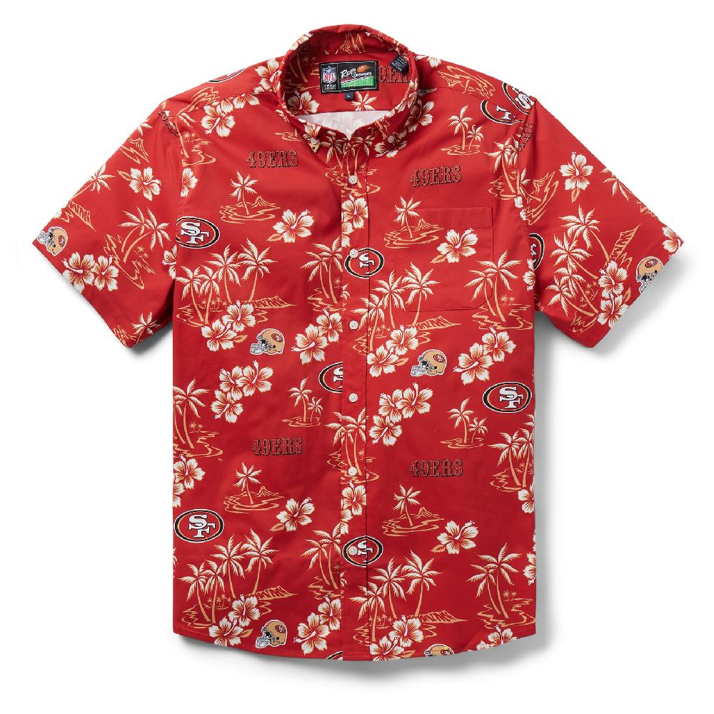 reyn spooner SAN FRANCISCO 49ERS KEKAI PERFORMANCE BUTTON FRONT