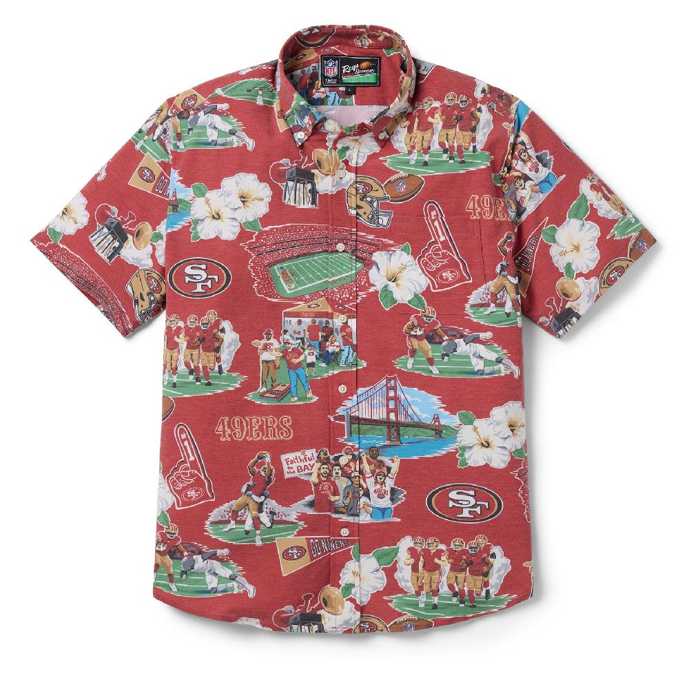 reyn spooner SAN FRANCISCO 49ERS SCENIC PERFORMANCE BUTTON FRONT