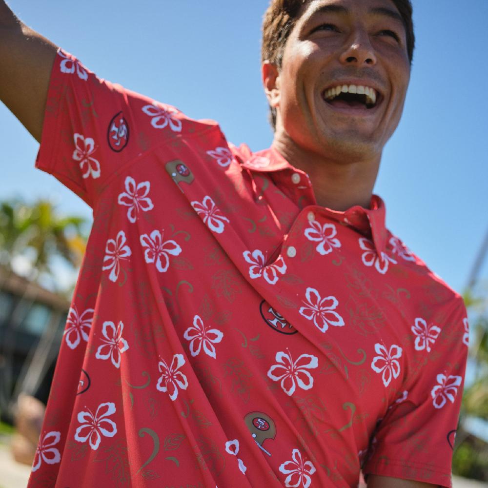 Reyn Spooner SAN FRANCISCO 49ERS THROWBACK PERFORMANCE POLO