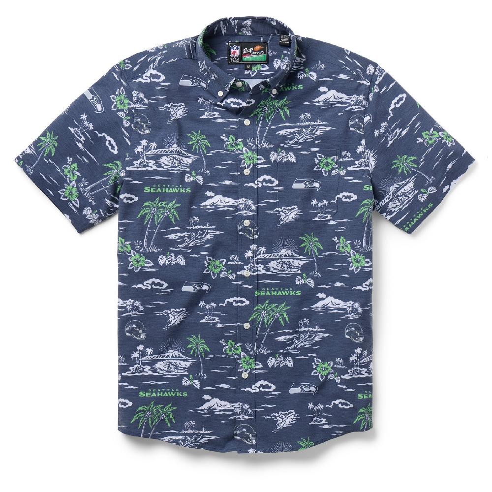 reyn spooner SEATTLE SEAHAWKS GAME DAY PERFORMANCE BUTTON FRONT