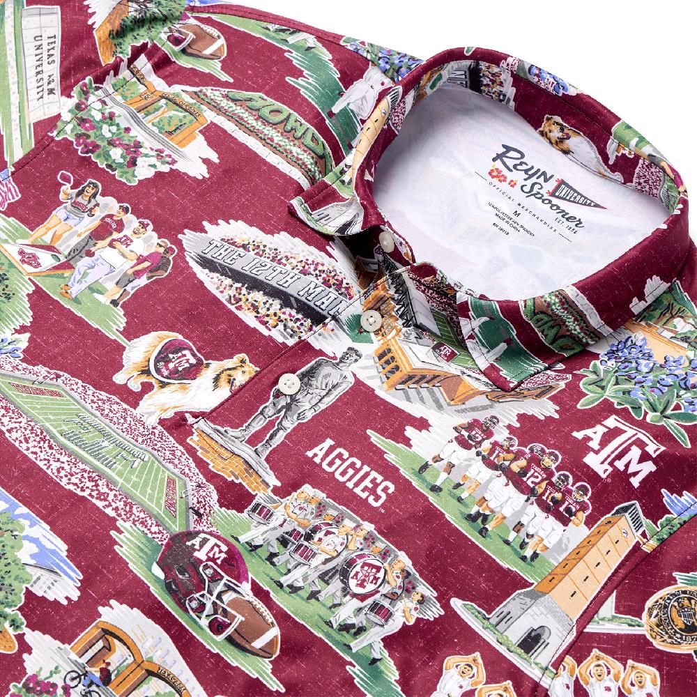 Reyn Spooner TEXAS A&M UNIVERSITY SCENIC PERFORMANCE POLO