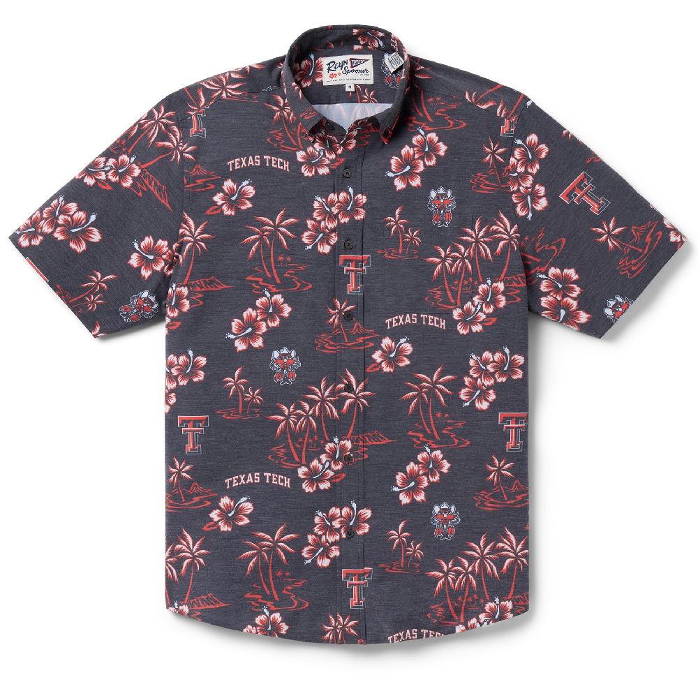 Reyn Spooner TEXAS TECH UNIVERSITY GAME DAY PERFORMANCE BUTTON FRONT