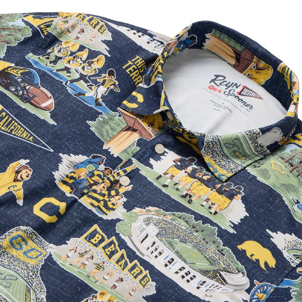 Reyn Spooner UNIVERSITY OF CALIFORNIA BERKELEY SCENIC PERFORMANCE POLO