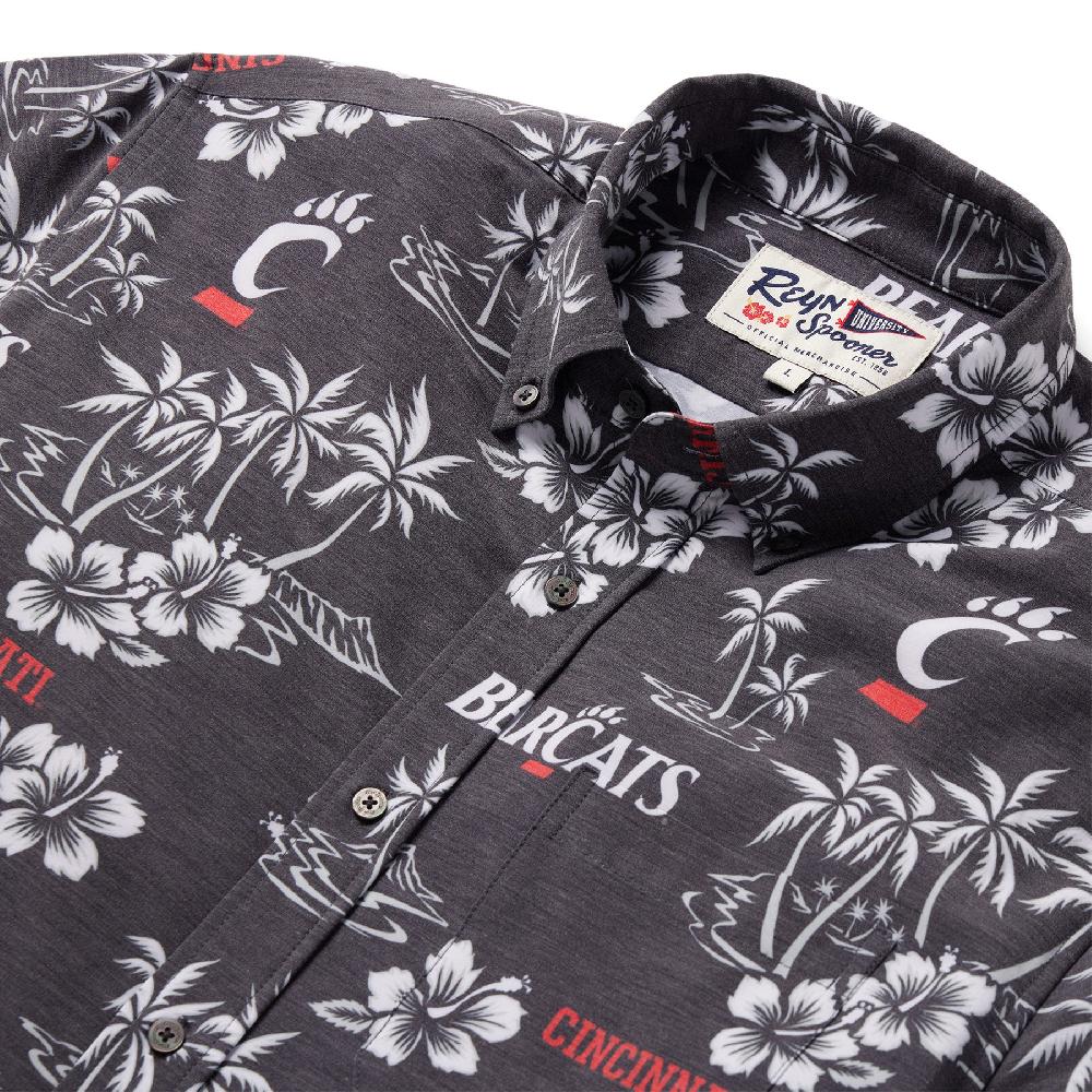 Reyn Spooner UNIVERSITY OF CINCINNATI GAME DAY PERFORMANCE BUTTON FRONT